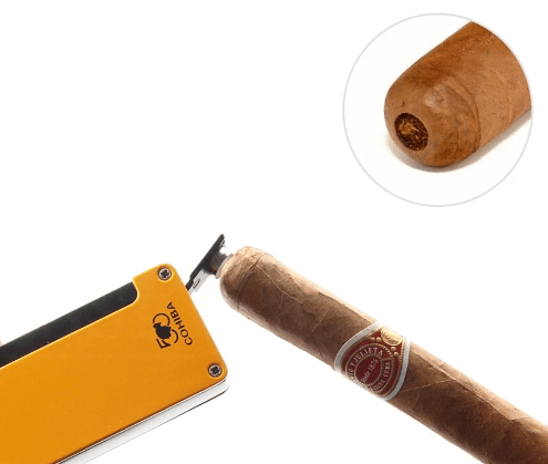 Briquet Chalumeau Cohiba avec Poinçon Intégré - Noir