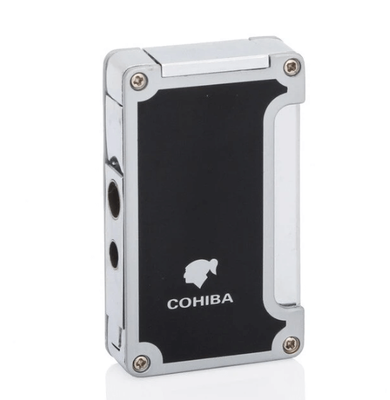 Briquet Chalumeau Cohiba avec Poinçon Intégré - Noir