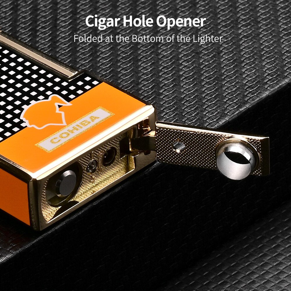 Briquet COHIBA Windproof pour Amateurs de Cigares