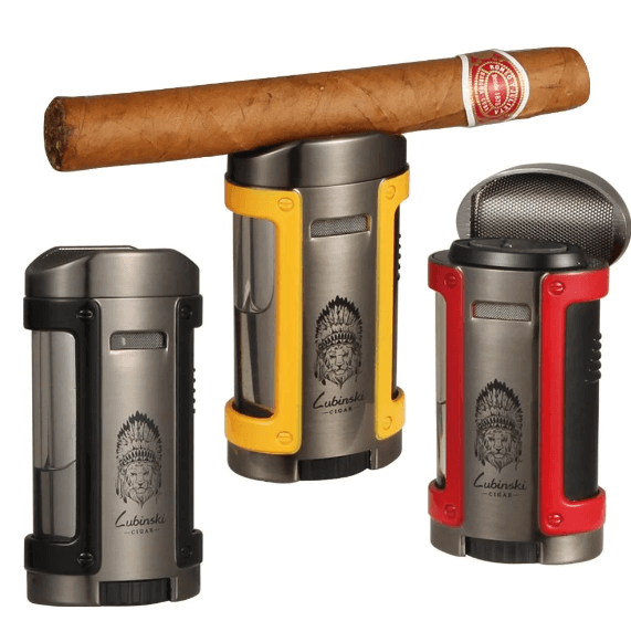 Briquet Luxe 4 Torches pour Aficionados - Lubinski