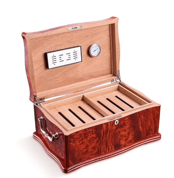 Cave à Cigare Luxe Style Chinois - Capacité 180 Cigares