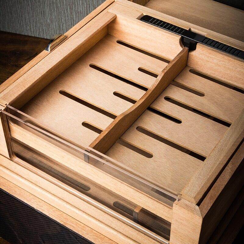 Cave à Cigares de Luxe en Bois de Cèdre - Humidor Élégant