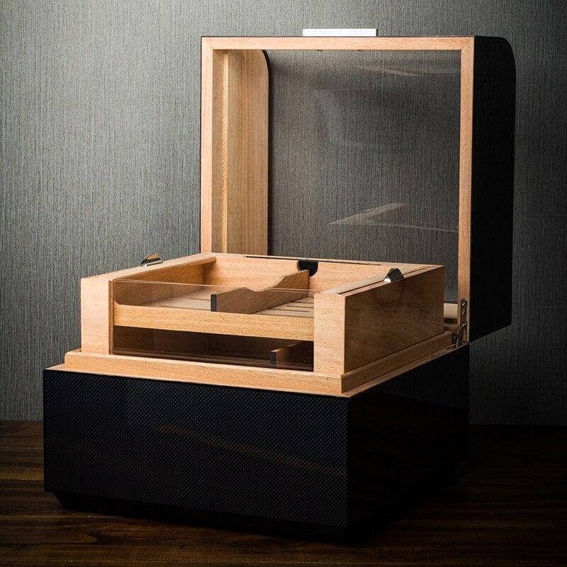 Cave à Cigares de Luxe en Bois de Cèdre - Humidor Élégant