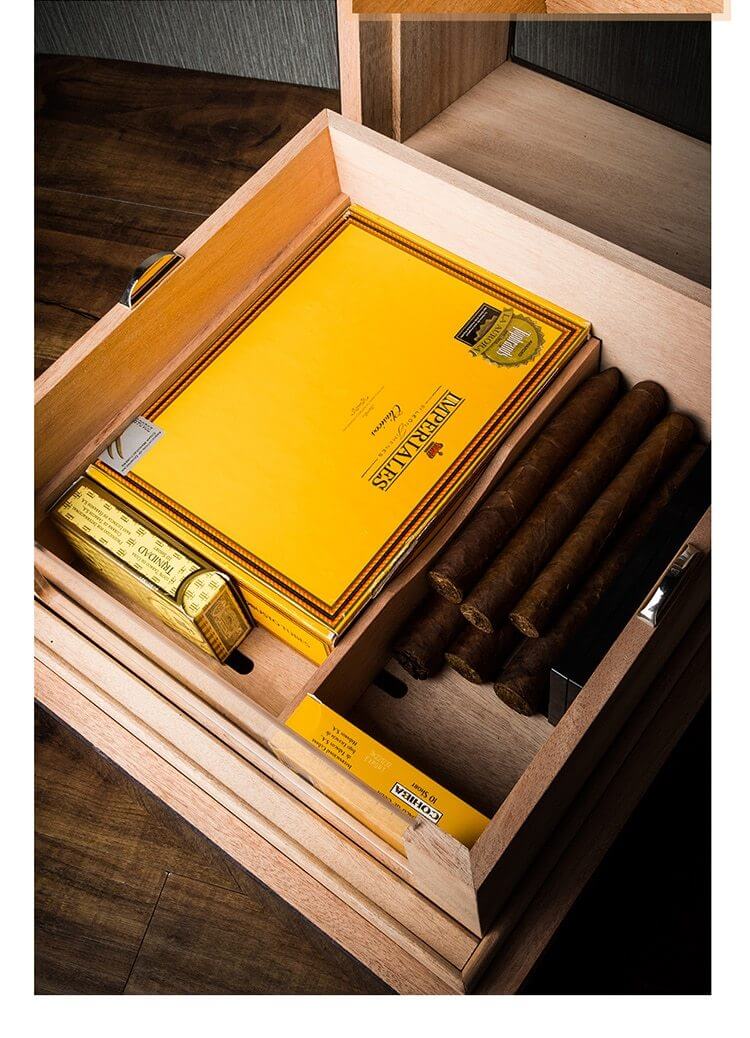 Cave à Cigares de Luxe en Bois de Cèdre - Humidor Élégant