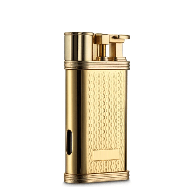 Cendrier Cigare Élégant avec Briquet Doré - Cadeau Luxe