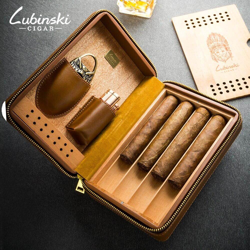 Coffret cadeau cigare en Bois de Cèdre Luxe