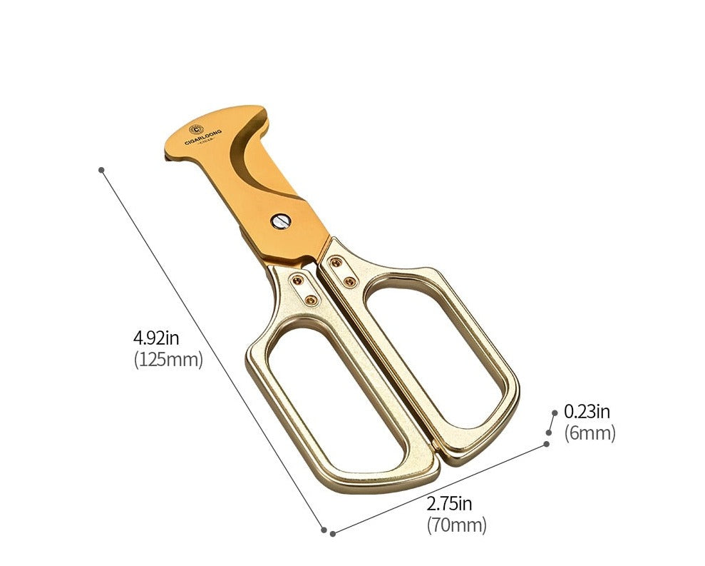 Coupe-Cigare Ciseaux en Acier Inoxydable - Élégance & Précision