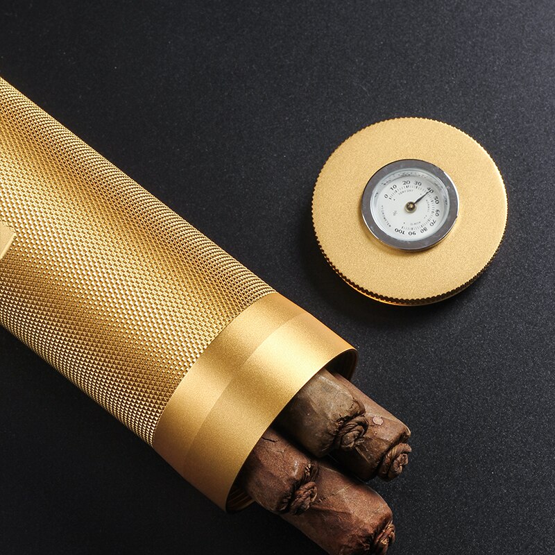 Jarre à Cigare Cohiba Portable avec Hygromètre Intégré