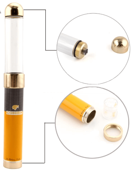 Tube à Cigare Cohiba avec Humidificateur Intégré